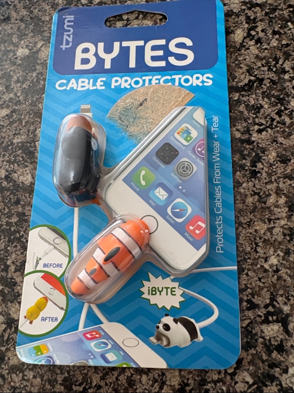 Bytes iByte Cable Protectors - Orange & Black